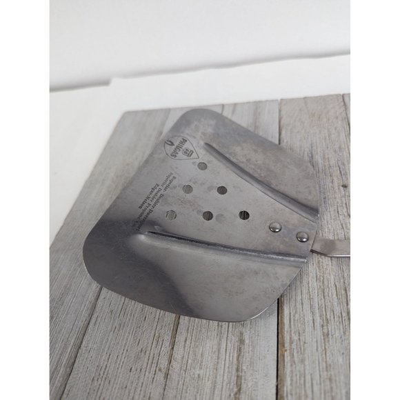 Vintage #1 Stainless Steel Wide Slotted Curved Flipper Lifter Spatula Philgas Ad - Picture 3 of 8